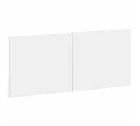 vidaXL Tête de lit Murale Breda Blanc Bois d'ingénierie, Tête de lit Moderne, résistante à l'humidité, Murale, Gain de Place, Bois, Meuble élégant et Pratique pour la Chambre