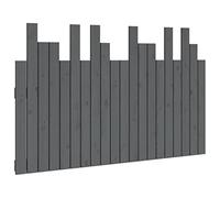 vidaXL Tête de lit Murale Gris 127,5x3x80 cm Bois Massif de pin