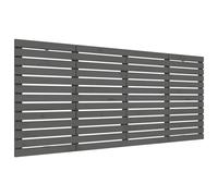 Tête de Lit Murale, Panneau de Lit, Accessoire de Lit, Meuble de Chambre à Coucher Intérieur, Gris 206x3x91,5 cm Bois Massif de Pin
