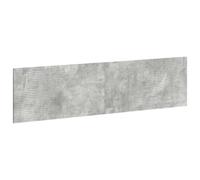 vidaXL Tête de lit Murale HAARLEM Gris béton Bois d'ingénierie, Tête de lit Murale Moderne, résistante à l'humidité, Design élégant et Pratique avec Rangement Compact