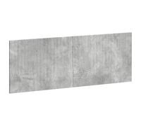 vidaXL Tête de lit Murale HOORN Gris béton Bois d'ingénierie, Tête de lit Murale Moderne, résistante à l'humidité, Solution de Rangement stylée, Design Compact et Pratique