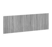vidaXL Tête de lit Murale HOORN Sonoma Gris Bois d'ingénierie, Tête de lit Murale Moderne, résistante à l'humidité, Solution de Rangement stylée, Design Compact et Pratique