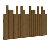 Vidaxl Tête De Lit Murale Marron Miel 127,5x3x80 Cm Bois Massif De Pin Multicolore