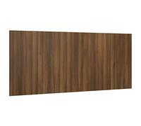 vidaXL Tête de Lit Murale Meuble de Chambre à Coucher Accessoire de Lit Tête de Cadre de Lit Double Chêne Marron 200x1,5x80 cm Bois d'Ingénierie