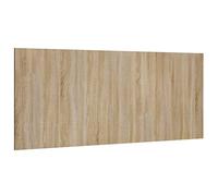 vidaXL Tête de Lit Murale Meubles de Chambre à Coucher Accessoire de Lit Tête de Cadre de Lit Double Chêne Sonoma 200x1,5x80 cm Bois d'Ingénierie