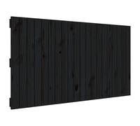 Vidaxl Tête De Lit Murale Noir 127,5x3x60 Cm Bois Massif De Pin Multicolore