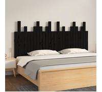 vidaXL Tête de lit murale Noir 166x3x80 cm Bois massif de pin 824812
