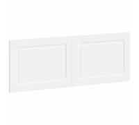 vidaXL Tête de lit Murale Utrecht Blanc Bois d'ingénierie, Tête de lit Murale Moderne, résistante à l'humidité, Gain de Place, Chic et Robuste en Bois agencé