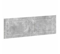 vidaXL Tête de lit Murale Utrecht Gris béton Bois d'ingénierie, Tête de lit Murale Moderne, résistante à l'humidité, Gain de Place, Chic et Robuste en Bois agencé