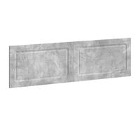 vidaXL Tête de lit Murale Utrecht Gris béton Bois d'ingénierie, Tête de lit Murale Moderne, résistante à l'humidité, Gain de Place, Chic et Robuste en Bois agencé