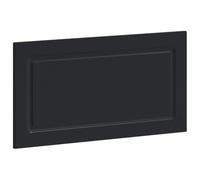 vidaXL Tête de lit Murale Utrecht Noir Bois d'ingénierie, Tête de lit Murale Moderne, résistante à l'humidité, Gain de Place, Chic et Robuste en Bois agencé