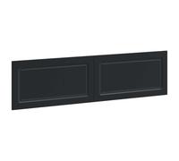vidaXL Tête de lit Murale Utrecht Noir Bois d'ingénierie, Tête de lit Murale Moderne, résistante à l'humidité, Gain de Place, Chic et Robuste en Bois agencé