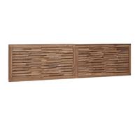 Tête de lit Montage mural Naturel Bois de teck massif Décor Têtière vidaXL vidaX