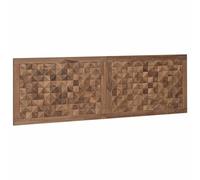 vidaXL Tête de lit Naturel Teck Massif, Tetê de lit Murale en Teck, Meuble de Chambre rectangulaire, Accessoire Bois Massif, décoration de Style Ferme Moderne