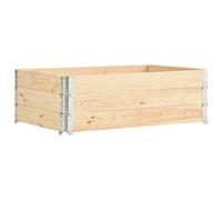 vidaXL Tête de lit Noir 104x3x80,5 cm Bois massif de pin
