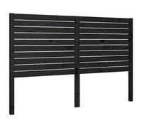 vidaXL Tête de lit Noir 141x4x100 cm Bois massif de pin