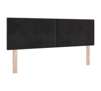 vidaXL Tête de lit Noir 144 cm Velours, Décor Moderne Chambre, tête de lit en Velours stylée, Design Minimaliste, Panneau rembourré résistant