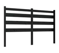 vidaXL Tête de lit Noir 146x4x100 cm Bois massif de pin