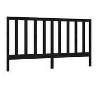 Vidaxl Tête De Lit Noir 206x4x100 Cm Bois Massif De Pin Marron