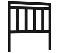 Vidaxl Tête De Lit Noir 81x4x100 Cm Bois Massif De Pin Marron