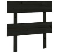 Hoofdbord 93,5x3x81 cm massief grenenhout zwart819054