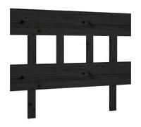 Vidaxl Tête De Lit Noir 93,5x3x81 Cm Bois Massif De Pin Multicolore