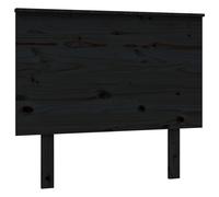 Vidaxl Tête De Lit Noir 94x6x82,5 Cm Bois Massif De Pin Multicolore