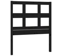 vidaXL Tête de lit Noir 95,5x4x100 cm Bois massif de pin