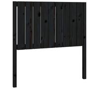 vidaXL Tête de lit Noir 95,5x4x100 cm Bois massif de pin