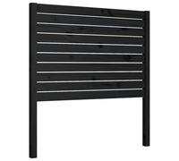 vidaXL Tête de lit Noir 96x4x100 cm Bois massif de pin