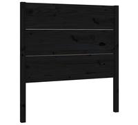 vidaXL Tête de lit Noir 96x4x100 cm Bois massif de pin Marron