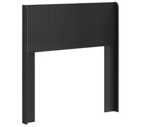 vidaXL Tête de lit Noir PB, Chambre, Tête de lit Moderne en Bois aggloméré, Style à Lattes, Décor Tendance, Élément Pratique pour Un Espace Contemporain