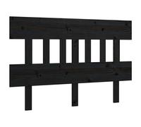 Hoofdbord 123,5x3x81 cm massief grenenhout zwart819114