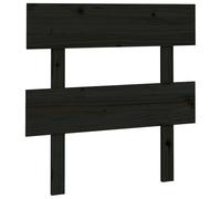 vidaXL Tête de lit noire 93,5x3x81 cm pin massif