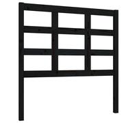 vidaXL Tête de lit noire 95,5x4x100 cm pin massif