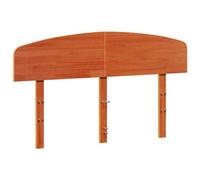 vidaXL Tête de Lit, Panneau de Lit avec Cadre en Bois, Accessoire de Lit, Meuble de Chambre à Coucher Maison, Cire Marron 140 cm Bois Massif de Pin