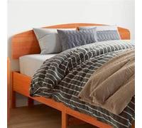 vidaXL Tête de Lit, Panneau de Lit avec Cadre en Bois, Accessoire de Lit, Meuble de Chambre à Coucher Maison, Cire Marron 140 cm Bois Massif de Pin