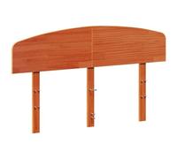 vidaXL Tête de Lit, Panneau de Lit avec Cadre en Bois, Accessoire de Lit, Meuble de Chambre à Coucher Maison, Cire Marron 135 cm Bois Massif de Pin