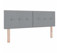 vidaXL Tête de lit réglable en Hauteur Gris Clair 144 cm Tissu | Tu peux facilement ajuster la hauteur pour plus de confort, Élégant et stylé, ça s'accorde avec tous les décors,