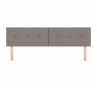 vidaXL Tête de lit réglable capitonnée Taupe 180 cm en tissu