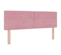 vidaXL Tête de lit Rose 144 cm Velours | Facile à ajuster pour votre lit, Un look moderne pour votre chambre, Trop confortable au toucher