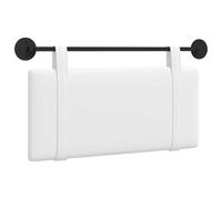 vidaXL Tête de lit Suspendue Blanc Tissu, Déco Chambre stylée, tête de lit Murale Moderne, Tissu Chic, sanctuaire du Sommeil, optimise l'espace Compact