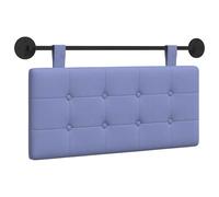 vidaXL Tête de lit suspendue Montage mural Bleu denim 90 x 40 cm tissu