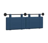 vidaXL Tête de lit Suspendue Montage Mural Bleu 150 x 55 x 5 cm Tissu, Déco Chambre, tête de lit Moderne en Tissu, Fond Mural, Point Focal Luxe pour Dormir, Confort Intemporel