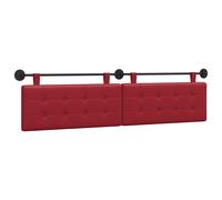 vidaXL Tête de lit suspendue Bordeaux 210 x 55 x 5 cm Simili cuir