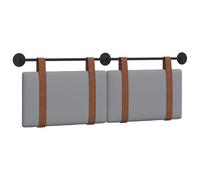 vidaXL Tête de lit Suspendue Gris Clair PU Antique