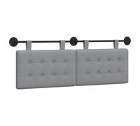 vidaXL Tête de lit Suspendue Gris Clair Tissu, Tête de lit Moderne rectangulaire, Design Mural, déco de Chambre Personnalisable, Meubles Gain de Place