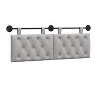 vidaXL Tête de lit Suspendue Gris Nuage 130 x 55 x 7 cm Tissu, Chambre à Coucher, tête de lit en Tissu, Design Moderne à Monter au Mur, Dossier Doux et Confortable, Gain de Place