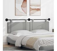 vidaXL Tête de lit suspendue Gris nuage tissu 42031495