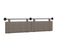vidaXL Tête de lit Suspendue Uni Gris 210 x 55 x 5 cm PU Antique, Tête de Lit Murale Moderne, Accent de Chambre Stylé, Support de Lit Confortable, Mobilier Décoratif, Élément de Design Unique